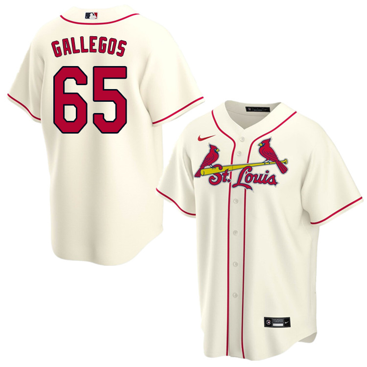 Nike Men #65 Giovanny Gallegos St.Louis Cardinals Baseball Jerseys Sale-Cream